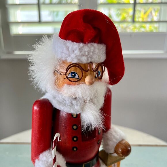 Holiday Time Santa Claus Nutcracker 12" Wooden Walmart Exclusive Christmas Decor - Picture 4 of 9